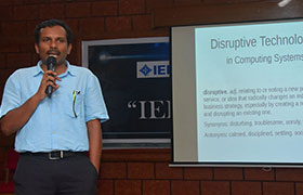 IEEE Student Branch of Sahyadri organized a Tech-Talk 