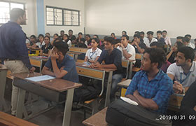 MBA Alumnus – The Asst. Marketing Manager at Audi Karnataka interacted with students