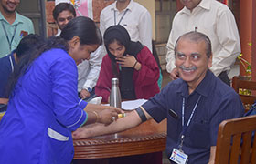 Free Blood Test and Eye Check up Camp for Staff on the occasion of Teachers Day 